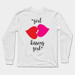 Lesbian Couple Love Kiss LGBT Long Sleeve T-Shirt